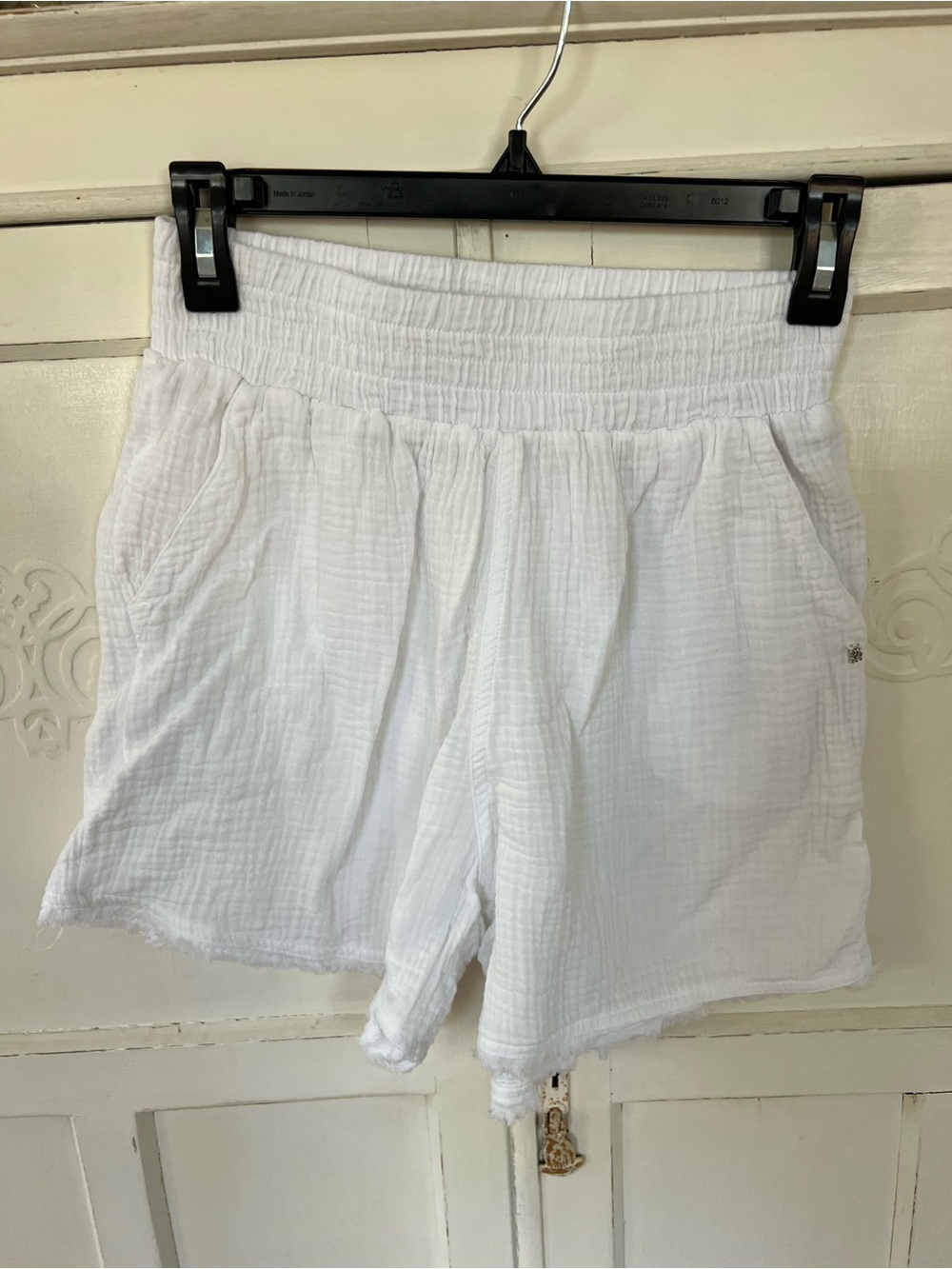 DKNY Jeans Boxy High-Rise Double Crepe Gauze Shorts 💯 Cotton XS